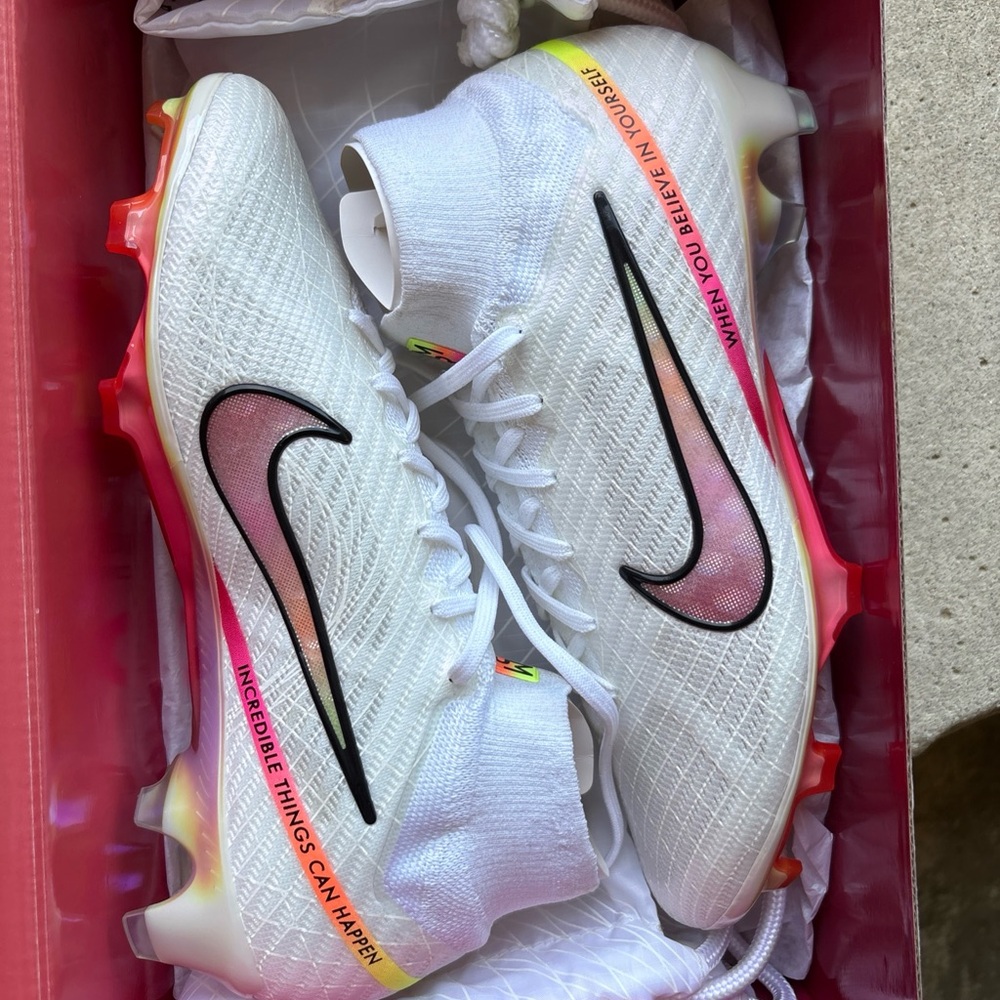 Nike White and Pink Athletic Shoes